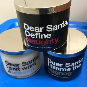 Dear Santa 🎅🏻 Candle Trio.